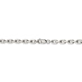 thumbnail image 3 of 925 Sterling Silver High Polished 5.40mm Solid Plain Beveled Oval Cable Chain w/ Lobster Clasp - 24", 3 of 5