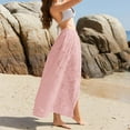 thumbnail image 4 of Nochalofo Scarf for Women Sarong for Long Chiffon Swimsuit Coverup Tie Sarong Floral Bathing Suit Cover Up Skirt Pinkxl, 4 of 5