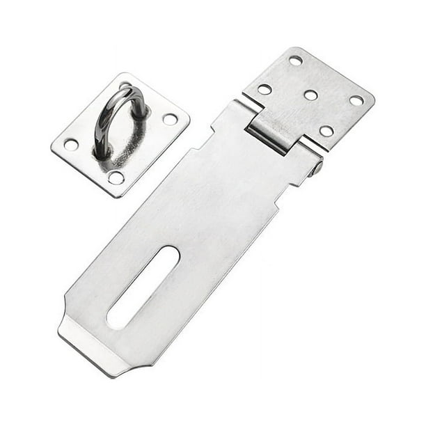 2 Cerraduras De Pestillo Para Puerta - Acero Inoxidable, Con Candado, 4 Pulgadas