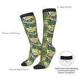 thumbnail image 5 of Picia Women Crew Soft Moisture-wicking Socks Surfing Dinosaur Pattern Design Cotton Socks, One Size fit All, 5 of 9
