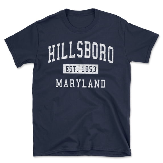 Hillsboro Maryland Classic Established Men's Cotton T-Shirt