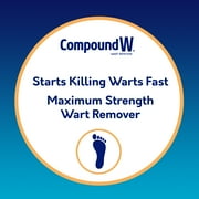 Compound W Maximum Strength One Step Plantar Wart Remover Foot Pads, Salicylic Acid, 20 Count