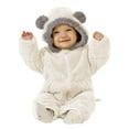 thumbnail image 3 of MEZZALL Child Baby Bear Jumpsuit Onesie With Fold Over Mittens Footies Girls Boys Winter Hooded Romper Snowsuit Long Sleeve One-Pieces Holiday Dailywear Trendy, 3 of 5