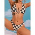 thumbnail image 2 of Bikini ZAFUL Triangle de 2 piezas, halter, corte alto, para mujer, 2 of 6