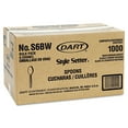 thumbnail image 2 of Dart Style Setter Mediumweight Plastic Teaspoons, White, 1000/Carton -DCCS6BW, 2 of 3