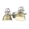 thumbnail image 4 of Yep by Golden Lighting Duncan 2-light Vanity in Pewter and Aged Brass shade, 4 of 4