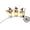 A, variant on Halloween Light-Up Ghost Yard Stakes Decor - Metal Arch Garden Decoration with 3 Glowing Ghosts Halloween Yard Decorations - Spooky Outdoor Pathway Lights for Lawn, Porch & Fall Party