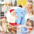 thumbnail image 5 of MorisMos Elefante de peluche XXL, elefante de peluche grande de 50 cm, peluche azul, muñeco de peluche tierno, regalo de cumpleaños para niños, bebés, niñas y niños, 5 of 5