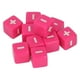 thumbnail image 5 of Juego de dados con signo más menos de 20 piezas, dados de cálculo de operaciones matemáticas de 16mm para enseñanza infantil, color rosa, 5 of 12