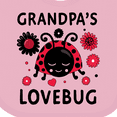 thumbnail image 4 of Inktastic Valentine's Day Grandpa's Lovebug Boys or Girls Baby Bib, 4 of 4