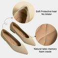 thumbnail image 2 of Women's Flats Shoes Pointed Toe Knit Ballet Comfortable Dressy Slip On Flat, 2 of 12