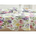 thumbnail image 6 of Newbridge Sophia Pom Pom Yellow Pink and Purple Flowers Set of 4 Fabric Napkins, 6 of 9