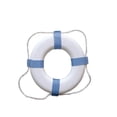 thumbnail image 2 of 20" White and Blue Decorative Ring Buoy, 2 of 3