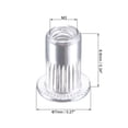 thumbnail image 2 of Unique Bargains Écrous Rivets M3 en Alliage d'Aluminium Tête Plate Filetée Écrou Argent 100 Pcs, 2 of 5