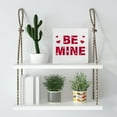 thumbnail image 5 of Zomyto 7x7 In Valentines Decor, Valentines Day Decorations, Romantic Quote Be Mine Wooden Box Sign, 5 of 7