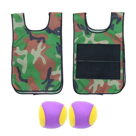 

NUOLUX 2 Sets Outside Game Costume Outdoor Game Vests Interesting Sticky Ball Vests