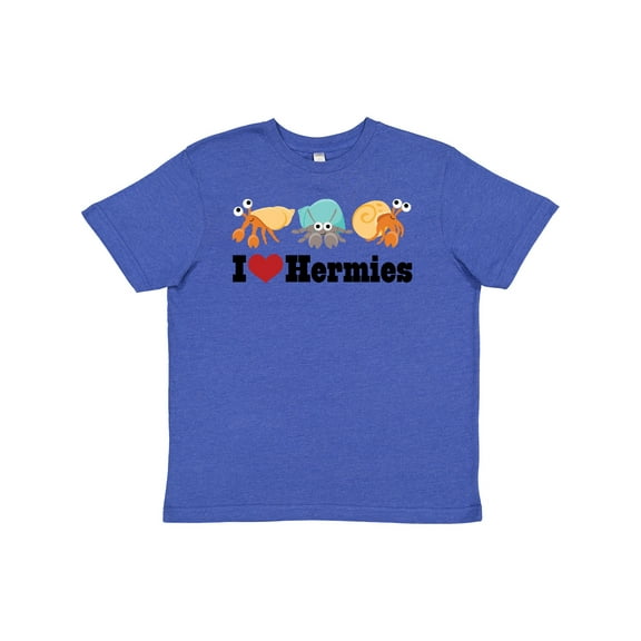 Inktastic I Heart Hermit Crabs Youth T-Shirt