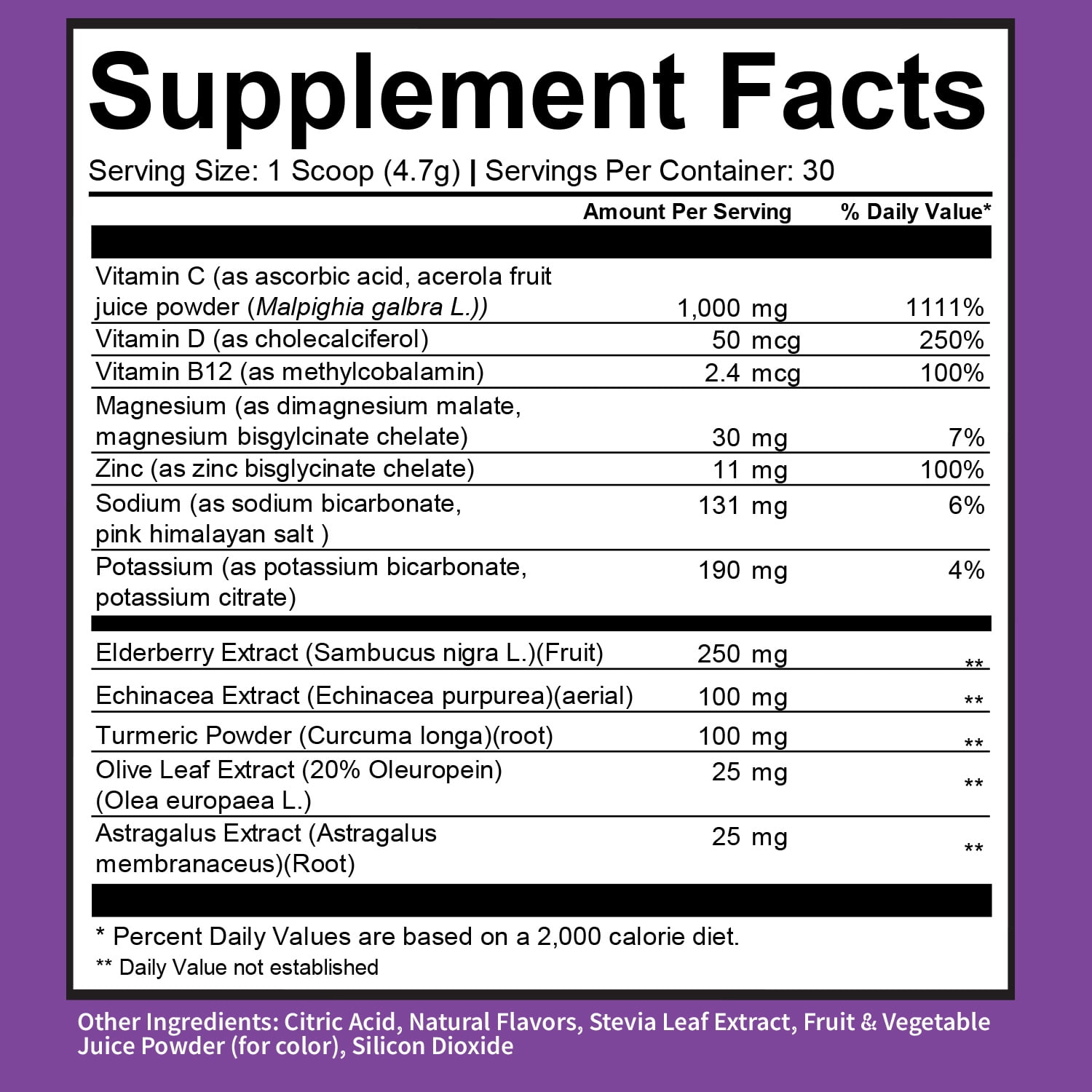 GoBiotix Immunity Fizz Drink with Vitamin C, Zinc & Elderberry for Immune Support, Berry, 30 Servings