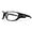 Black, variant on Edge Eyewear Safety Glasses,Clear Lens,Black Frame,M XD411VS