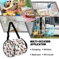 thumbnail image 5 of ZIATUBLE Dachshund Toilet Paper Holder Round Paper Towel Storage Bag Stain Resistant Tissue Roll Hanging Cover Universal Carrying and Storage Case Foldable Paper Pouches for Organization, 5 of 7