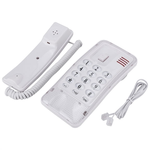YLSHRF Wall Mount Landline Telephone Extension No Caller ID Home Phone For Hotel Family , No Caller ID Phone
