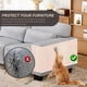 thumbnail image 3 of Alfombra de rascar para gatos de 78.7 x 15.8 pulgadas, alfombra autoadhesiva para gatos, protector de muebles para sofá, pared y puertas, protectores de arañazos duraderos para gatos, sofá y gatos de, 3 of 7