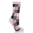 thumbnail image 4 of Heat Holder Women's Britney LITE Buffalo Checked Crew Socks| Warm + Soft, Hiking, Cabin, Cozy at Home Socks | 5X Warmer Than Cotton Socks, 4 of 6