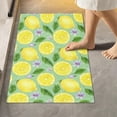 thumbnail image 2 of SKYSONIC Toilet Bathroom Rugs Sets 2 Piece, Lemon Tree Fruits Leaves Soft Absorbent Fluffy Toilet Mat Set Non-Slip Rubber Backing Bath Mats for Bathroom,16"x24"+20"x24", 2 of 7