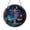 Acrylic 3.5 Inch, variant on Libra Zodiac Scales Stained Glass Round Suncatcher, Celestial Window Hanging Decor with Balance Symbol Astrology Theme