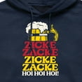 thumbnail image 2 of Instant Message - Zicke Zacke Hoi Hoi Oktoberfest - Men's Pullover Hooded Fleece Sweatshirt, 2 of 5