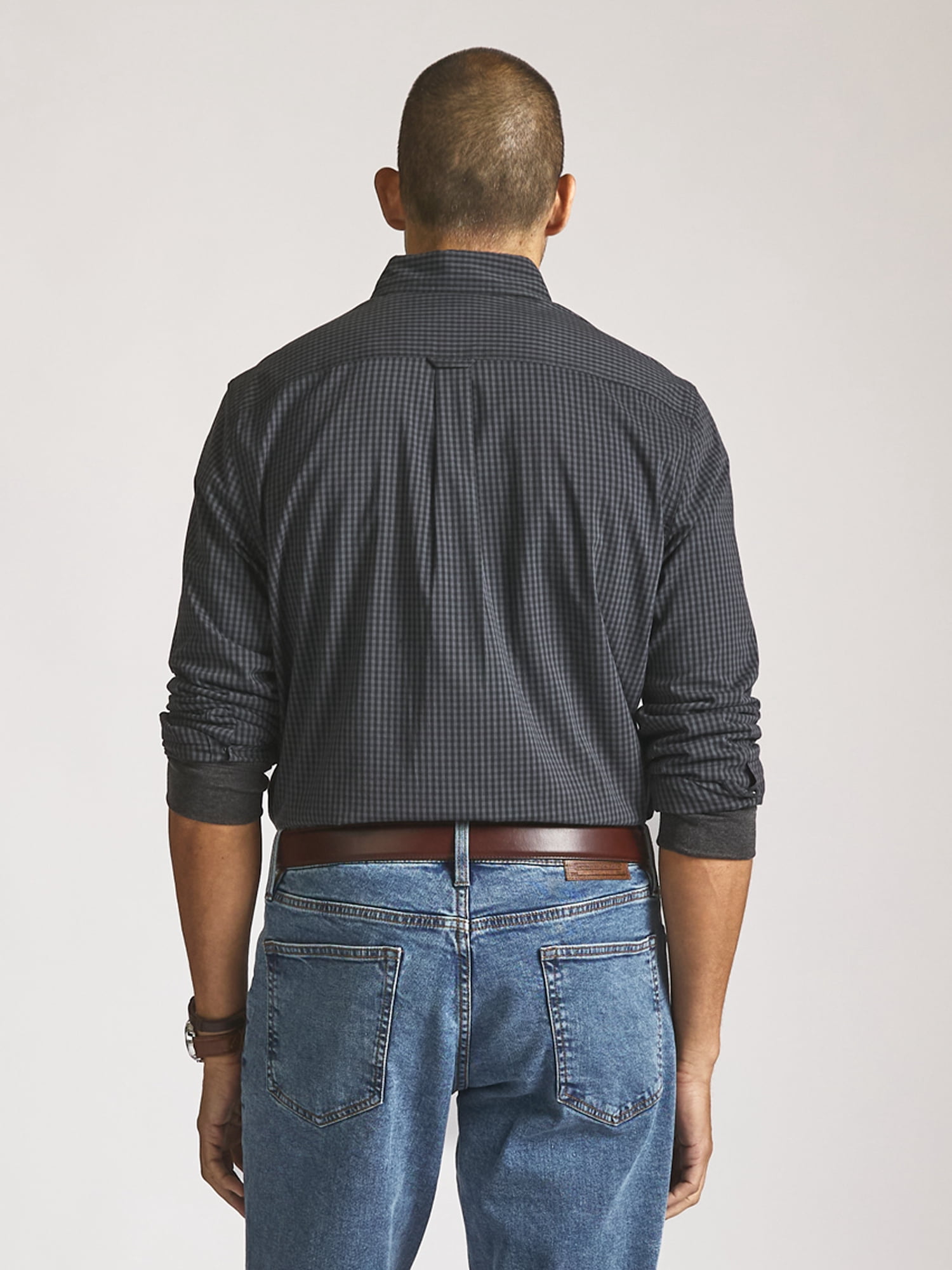 Chaps Men’s and Big Men’s Easy Care Long Sleeve Shirt, Sizes S–2XL