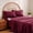 Burgundy, variant on Burnt Orange Full Sheet Set with Side Pocket Corner Straps, 4 Piece Soft Microfiber Bed Sheets Extra Deep Pocket