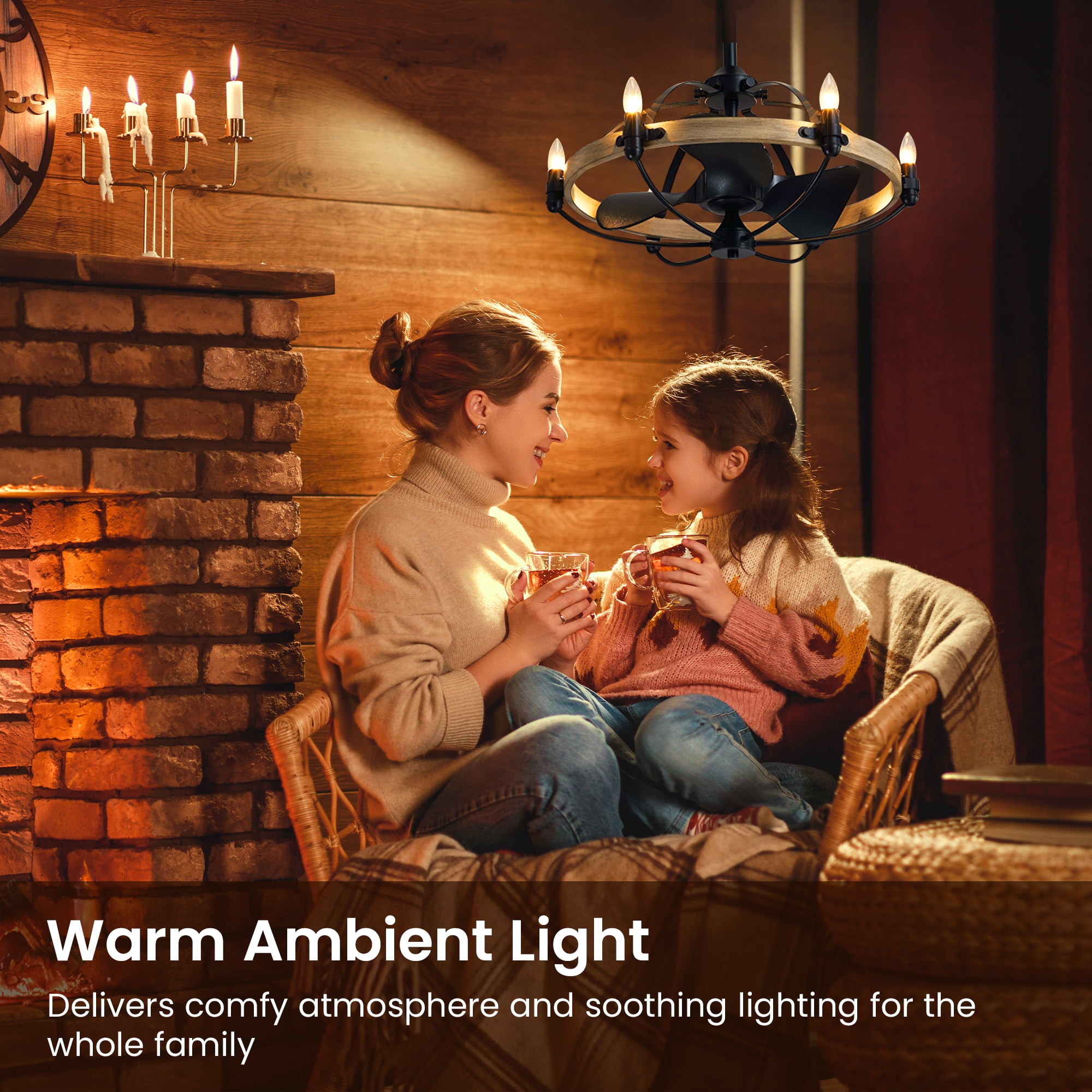LUZIXIBO LED Light Bulb, 4 Watts (40W Equivalent) B10 Candelabra Bulbs, Dimmable, 2200K Warm White, 330LM, E12 Base, 12 Pack