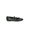thumbnail image 2 of No Boundaries Faux Leather Mary Jane Flats with Double Straps, Women's, 2 of 5