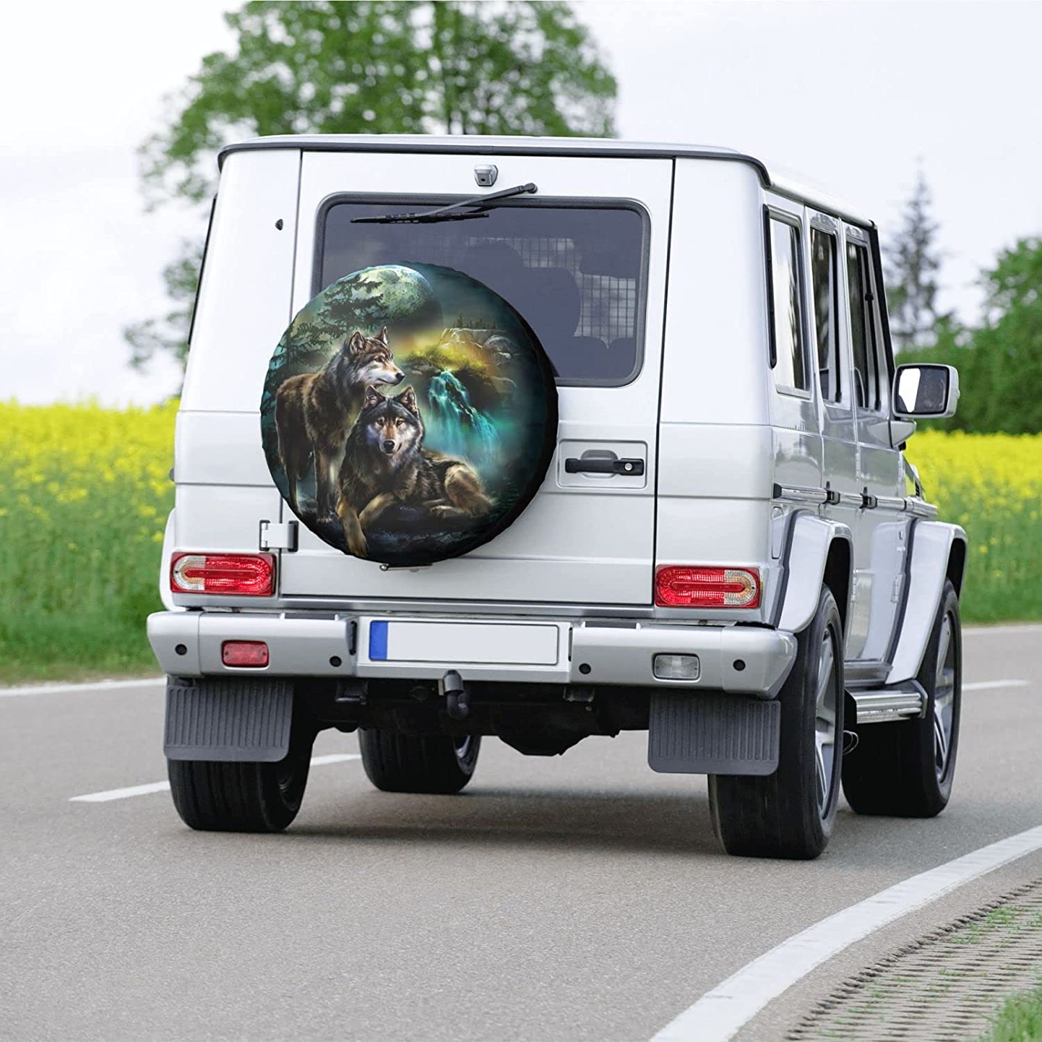 Funny Raccoon Green Sunglasses Spare Tire Cover Wheel Protectors  Weatherproof Universal Dust-Proof for for Trailer Rv SUV Truck Camper  Travel Trailer Accessories 17 Inch