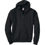 Hanes Men's Full Zip Eco Smart Fleece Hoodie, Medium (Black)