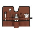 thumbnail image 2 of Bartender Kit Bag, Canvas Folding Roll Strap Cocktail Set Carry Bag Portable Professional Bar Kit Bag for Bar Bartending, Parties, Camping Trips, 2 of 7