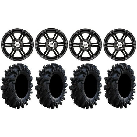 ITP SS212 14 Wheels Black 28 Intimidator Tires Sportsman 550 850 1000