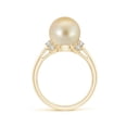 thumbnail image 2 of ANGARA Golden South Sea Cultured Pearl Collar Ring with Diamonds in 14K Yellow Gold for Women | June Birthstone, Birthday, Anniversary, Jewelry Gift for Women | Pearl Ring, 2 of 8