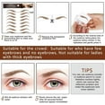thumbnail image 4 of (Brown)10 Sheets Waterproof Eyebrow Tattoo Stickers（Style 1）, 4 of 5
