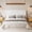 Beige, variant on Upholstered Queen Platform Bed with Wingback Headboard, Grounded Linen Bed Frame with Wood Slats and Heavy Duty Support, No Box Spring Needed, Brown
