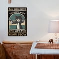 thumbnail image 4 of Noete Hang in There Cat Poster Funny Vintage Metal Wall Art Sign "You Mess With the Meow Meow You Get the Peow Peow" 8x12 Inch Inspiring Decor for Cat Lovers, 4 of 8