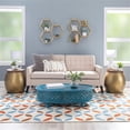 thumbnail image 5 of Home Square Metal and Wood Drum Side Table with Storage in Gold - Set of 2, 5 of 11
