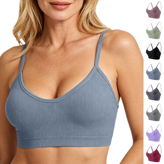 Stamzod Bras for Women Push Up Wireless Sports Bras No Underwire T Shirt Bra Comfortable Everyday Bras
