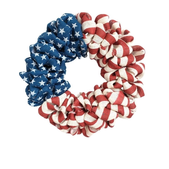 Patriots Party Supplies,Red White and Blue Decorations,United States Independence Day Door Hanging United States Day Wreath,Fourth Of July Decorations(Patriotic)