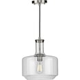 thumbnail image 4 of Progress Lighting, Latrobe, 1-Light Pendant, Matte Black, Clear Glass Shade, 4 of 5