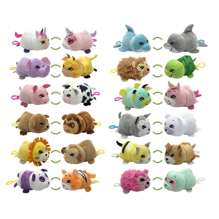 FlipaZoo Soft Stuffed Animals and Plush Toys, Multicolor, 5.00 x 3.00 x 2.50 Inches, 4 oz