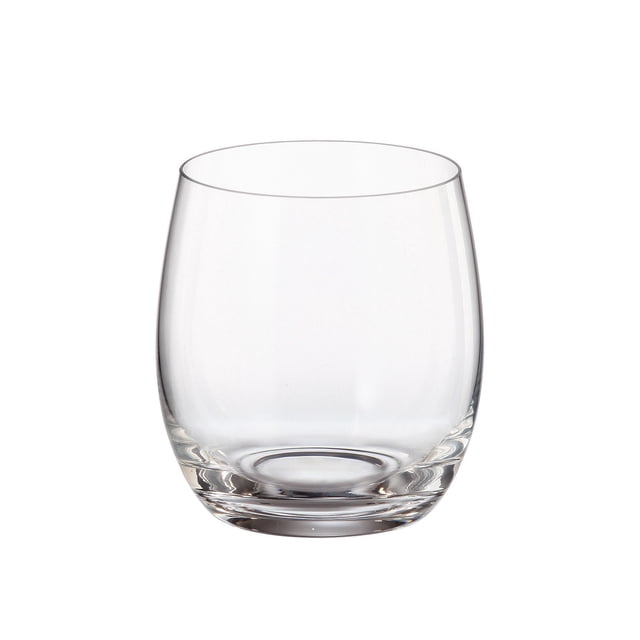 Juego De 6 Vasos De Vidrio Soplado 410 Ml. Bohemia Crystalite Mergus