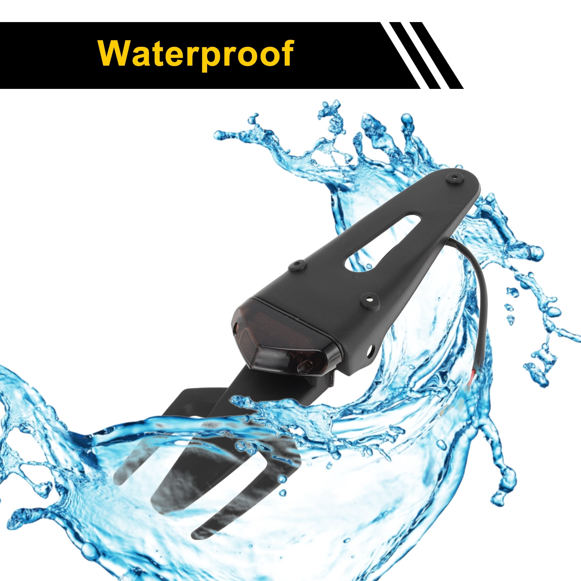 1Pcs License Plate Light 12V LED Tag Lamp for Car Motorcycle Waterproof Rainproof Yellow License Plate Light License Plate Light