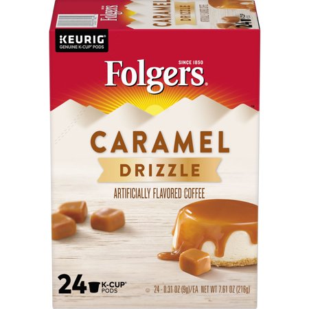 Folgers Caramel Drizzle Dark Roast Coffee Pods - 24ct ( pack of 3 